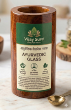 Original Vijaysar Ayurvedic  Wood Tumbler Glass, 200 ml